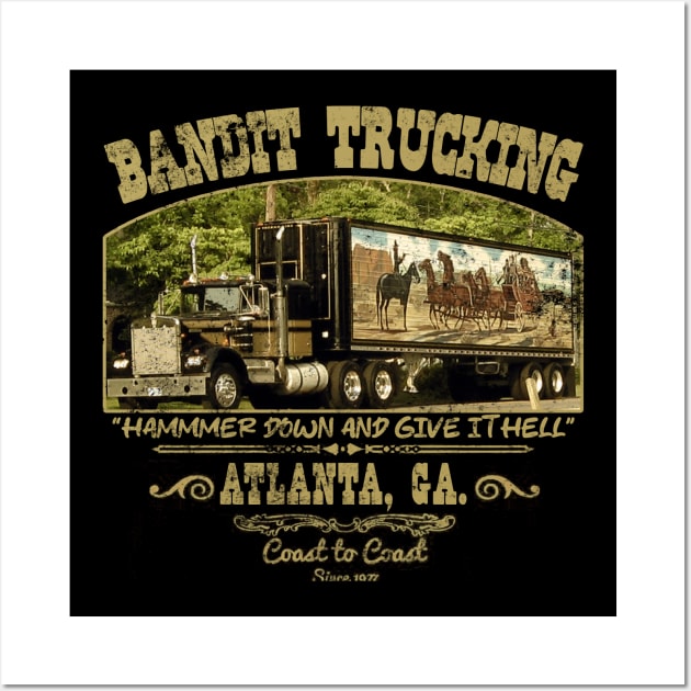 Bandit Trucking 1977 Wall Art by Lani A Art